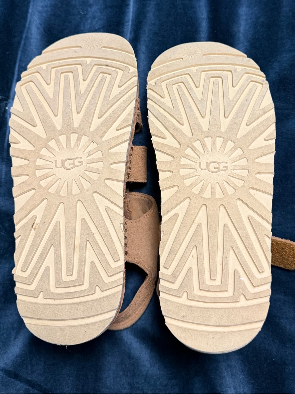 UGG women’s Tan Suede Fisherman Sandals - Comfortable Casual Shoes - Picture 7 of 7